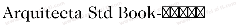Arquitecta Std Book字体转换
